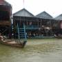 Cambodge - Village sous la pluie