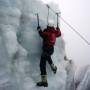 Bolivie - Premier jour au Huayna. Initiation avec crampons et piolet a l´escalade de glacier...