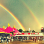 Belgique - Double arc-en-ciel au dessus du festival